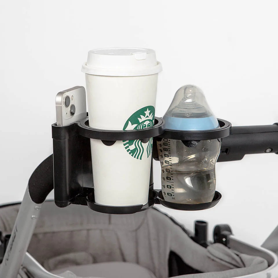 2-in-1 Stroller Cup & Phone Holder – Keep Drinks & Baby Essentials Handy on Every Walk!