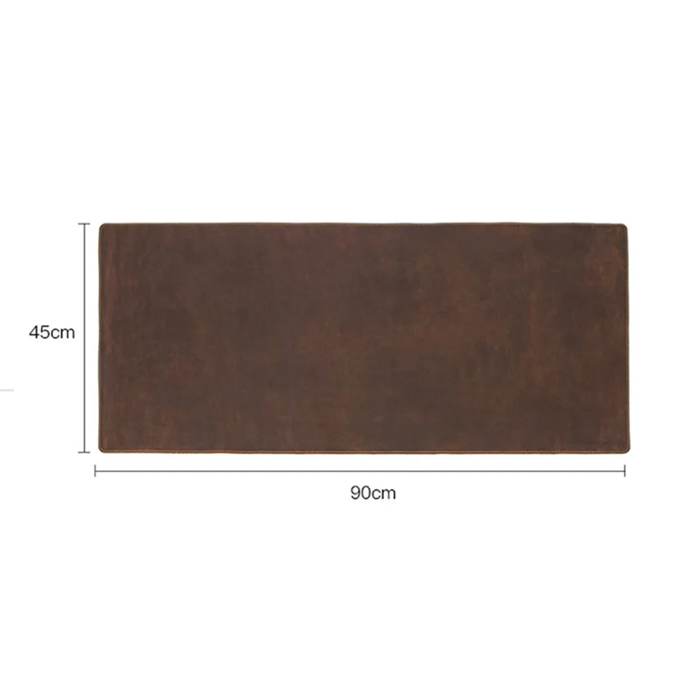 CONTACT'S FAMILY 100% Nubuck Leather Mouse Pad – Premium Desk Mat for Keyboard, Laptop & Office Computer Setup