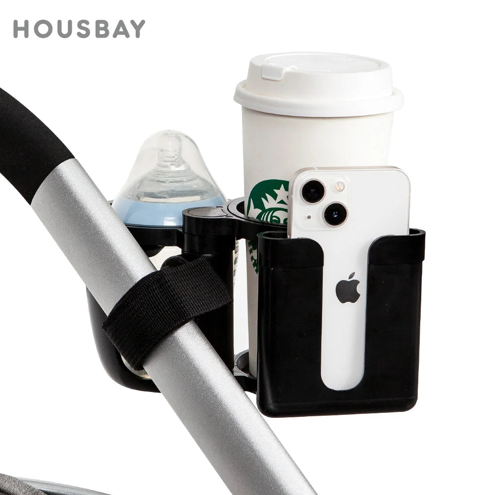 2-in-1 Stroller Cup & Phone Holder – Keep Drinks & Baby Essentials Handy on Every Walk!