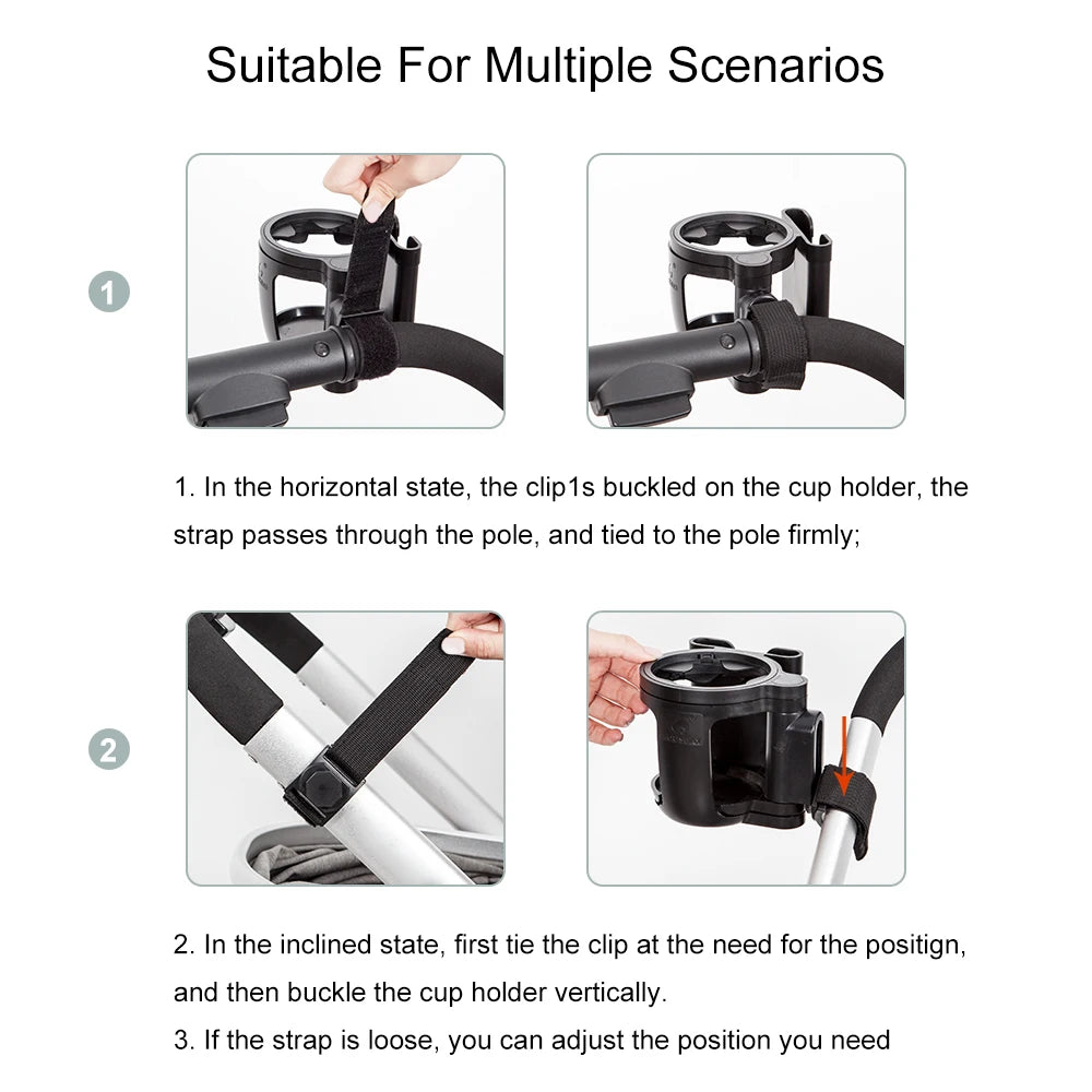 2-in-1 Stroller Cup & Phone Holder – Keep Drinks & Baby Essentials Handy on Every Walk!