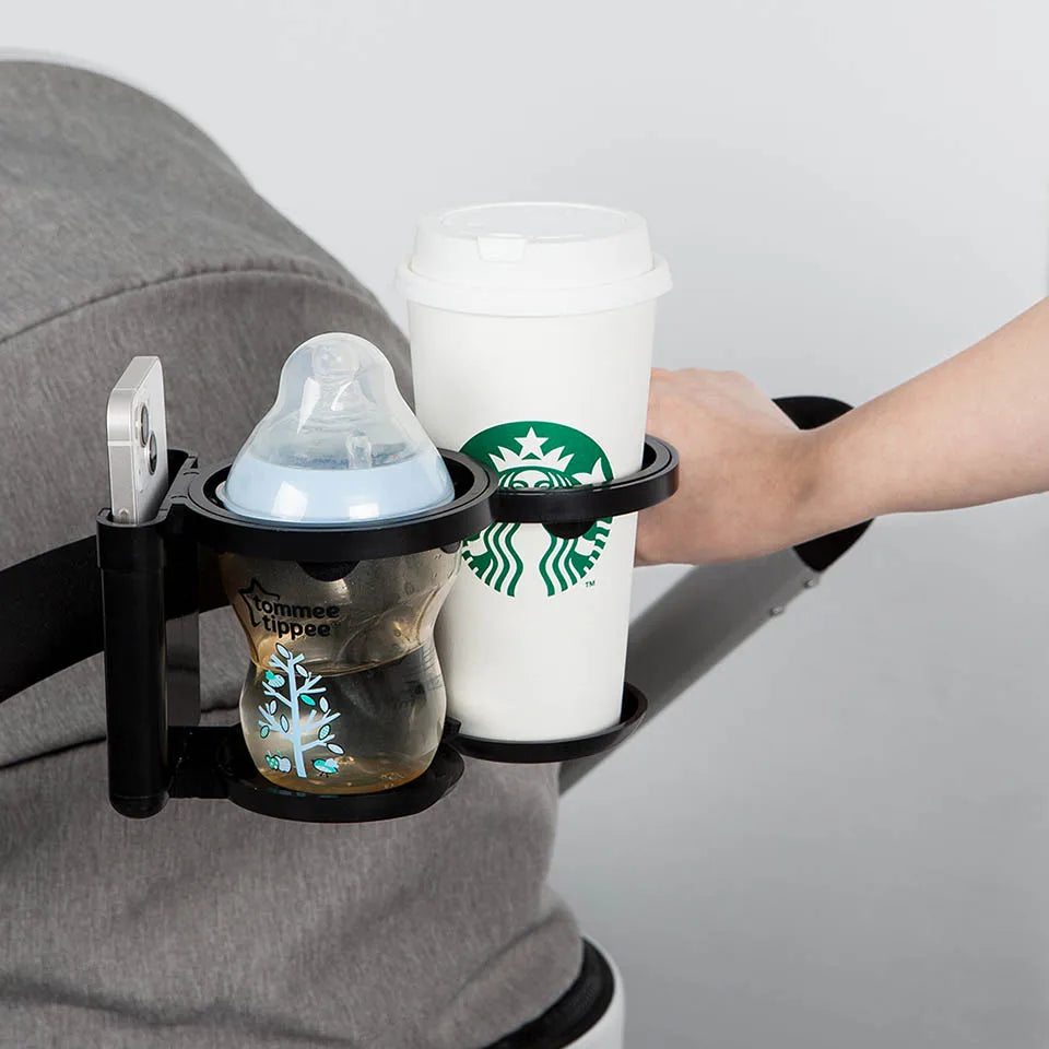 2-in-1 Stroller Cup & Phone Holder – Keep Drinks & Baby Essentials Handy on Every Walk!