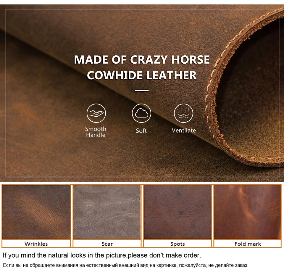 CONTACT'S FAMILY 100% Nubuck Leather Mouse Pad – Premium Desk Mat for Keyboard, Laptop & Office Computer Setup