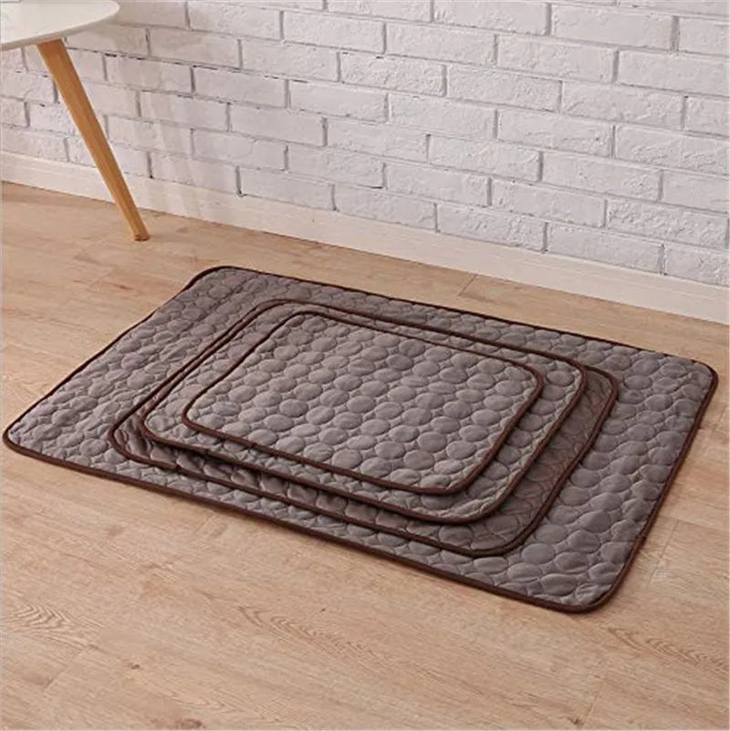 Cooling Dog Mat for Summer – Washable Pet Bed Pad for Small, Medium, Large Dogs & Cats – Breathable, Lightweight Sofa Blanket