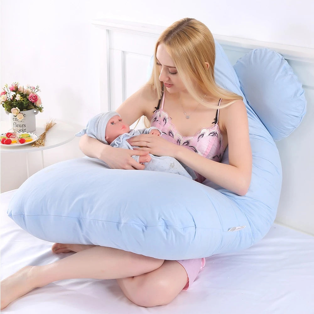 PANGDUBE Pregnancy Pillow – 130×70cm Maternity Body Pillow for Sleeping, Nursing & Breastfeeding Support