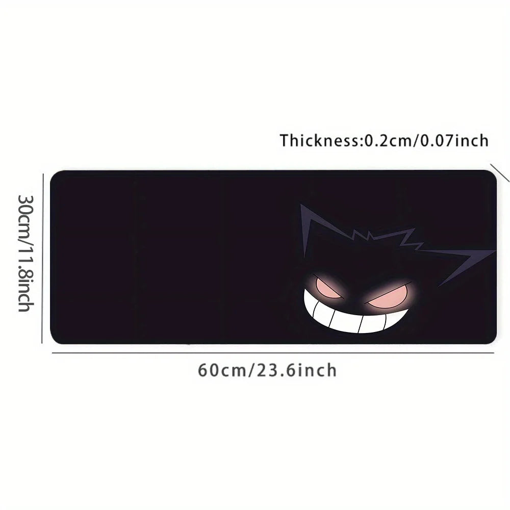 Horrible Cartoon Monster Gaming Mouse Pad – Large Non-Slip Rubber Desk Mat for Keyboard & Computer