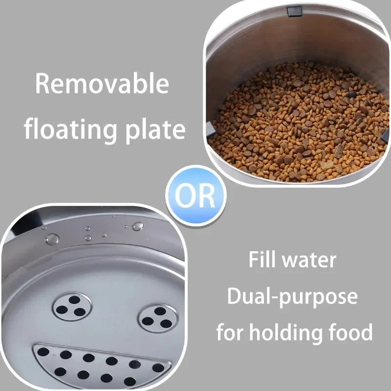Big Capacity Stainless Steel Dog & Cat Water Bowl – No-Spill, Anti-Splash, Non-Slip Pet Feeder