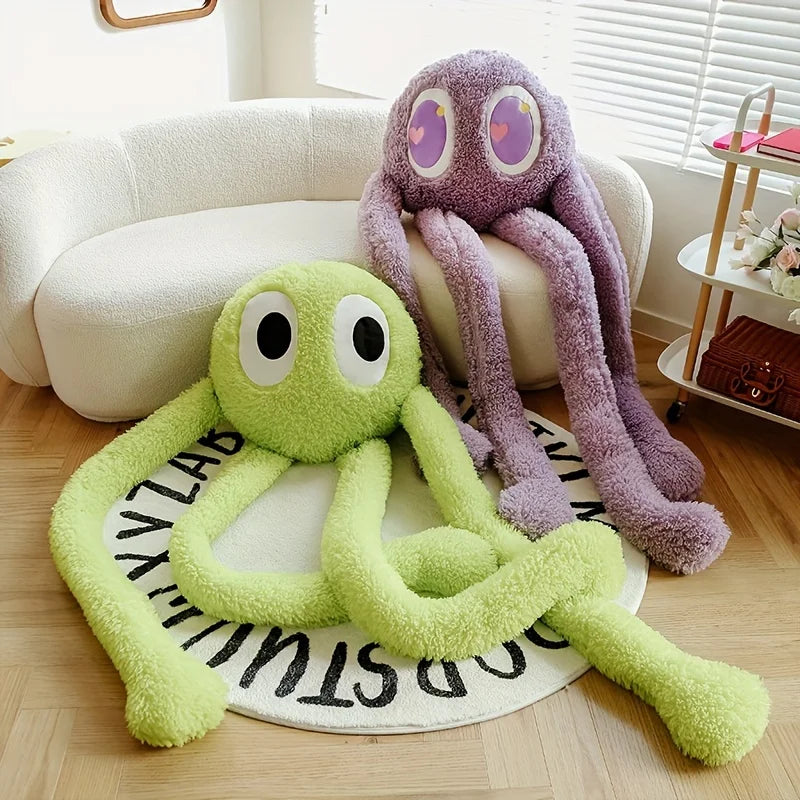 Adorable Long-Legged Octopus Plush Toy – Cuddly Stuffed Animal for Kids & Adults | Perfect Home Decor & Easter Gift