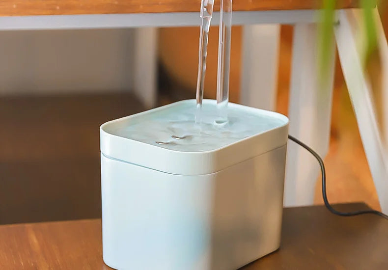 Ultra-Quiet Cat Water Fountain – Smart Automatic Pet Water Dispenser with Filter, 1.5L Recirculating Pump & Burnout Protection