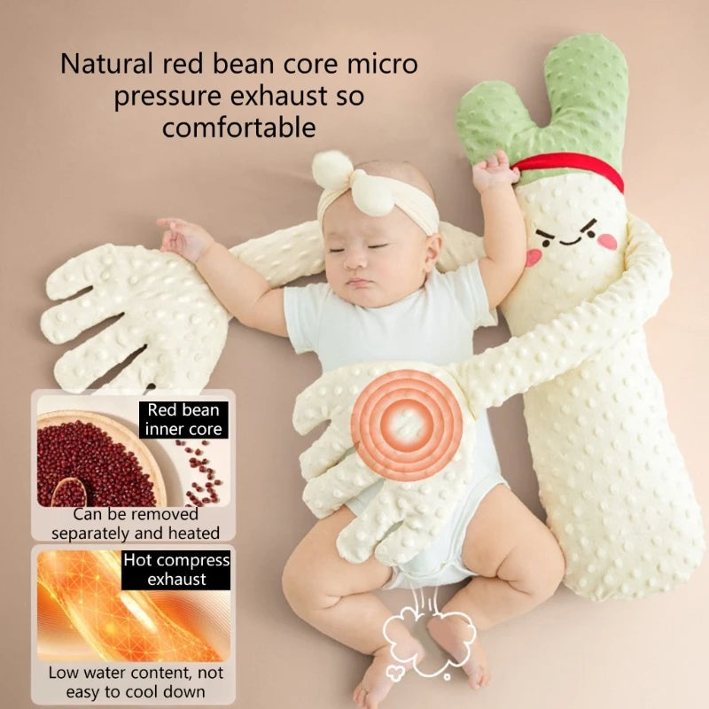 Cartoon Baby Sleep Aid Hand Pillow – Soothing Pacify Doll with Optional Music for Newborn Comfort & Peaceful Sleep