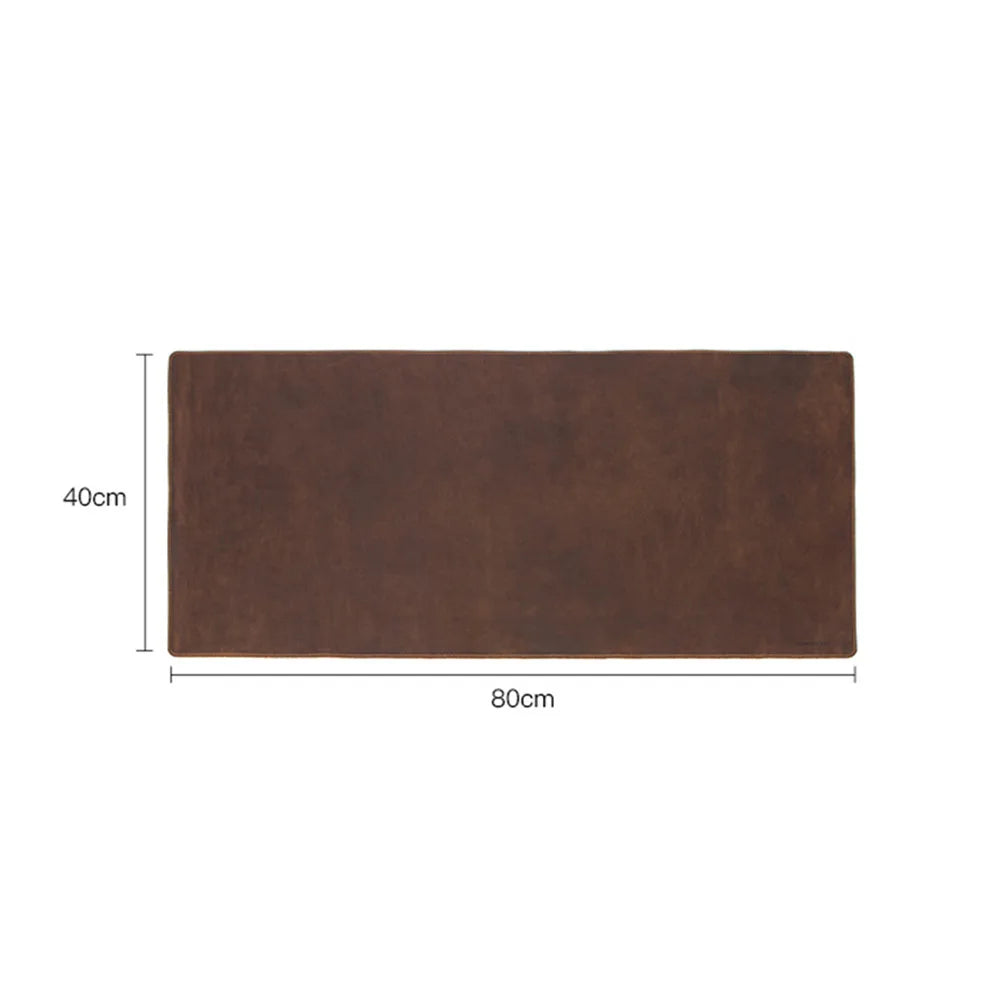 CONTACT'S FAMILY 100% Nubuck Leather Mouse Pad – Premium Desk Mat for Keyboard, Laptop & Office Computer Setup