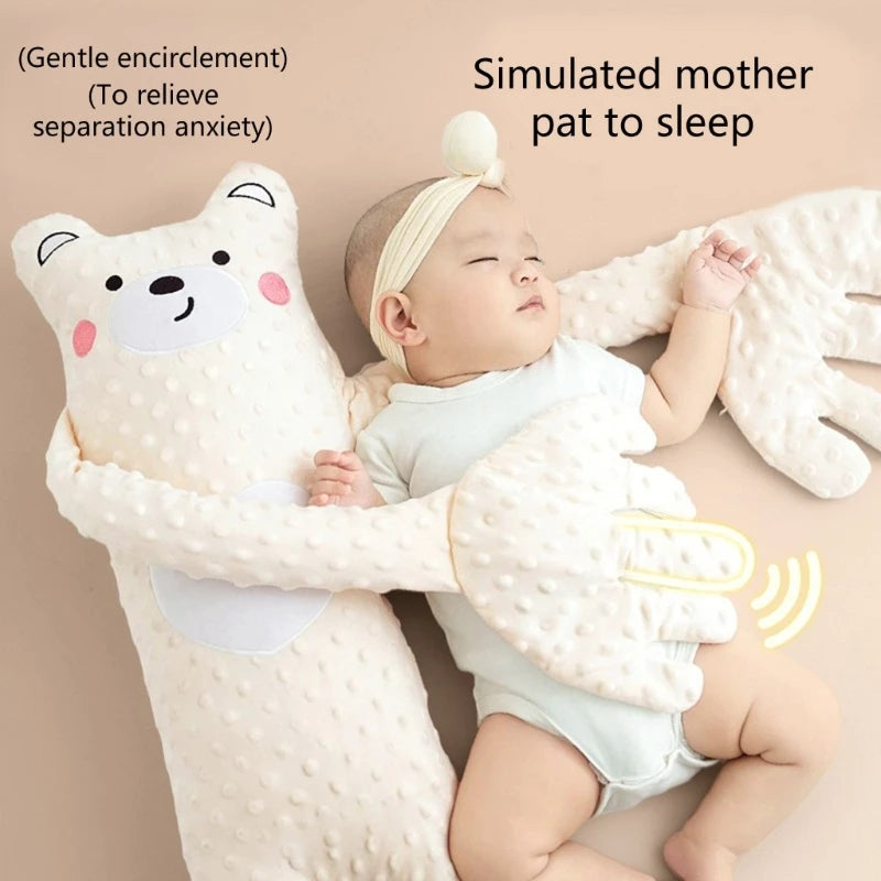 Cartoon Baby Sleep Aid Hand Pillow – Soothing Pacify Doll with Optional Music for Newborn Comfort & Peaceful Sleep