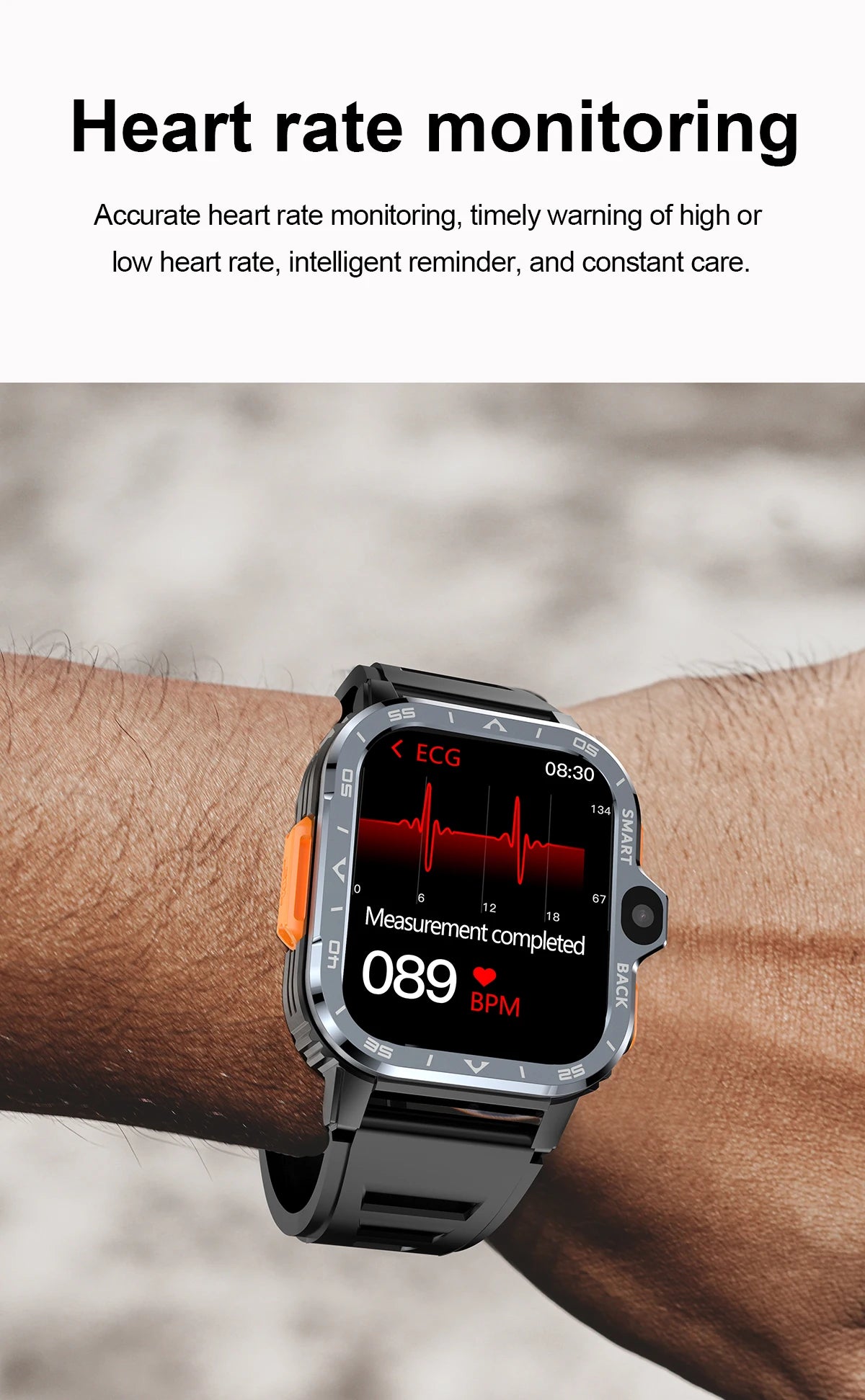 Valdus PGD 4G Android Smart Watch for Men – 64GB ROM, Dual HD Camera, NFC, WiFi, GPS, SIM Support, Fitness & Health Tracker