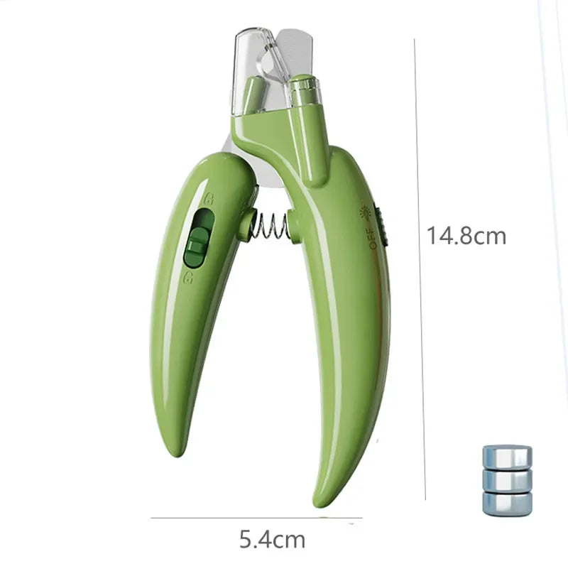 Professional Pet Nail Clippers with LED Light – Paw Grooming Trimmer for Dogs, Cats & Small Animals