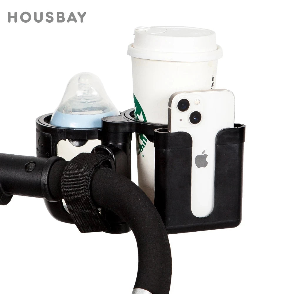 2-in-1 Stroller Cup & Phone Holder – Keep Drinks & Baby Essentials Handy on Every Walk!