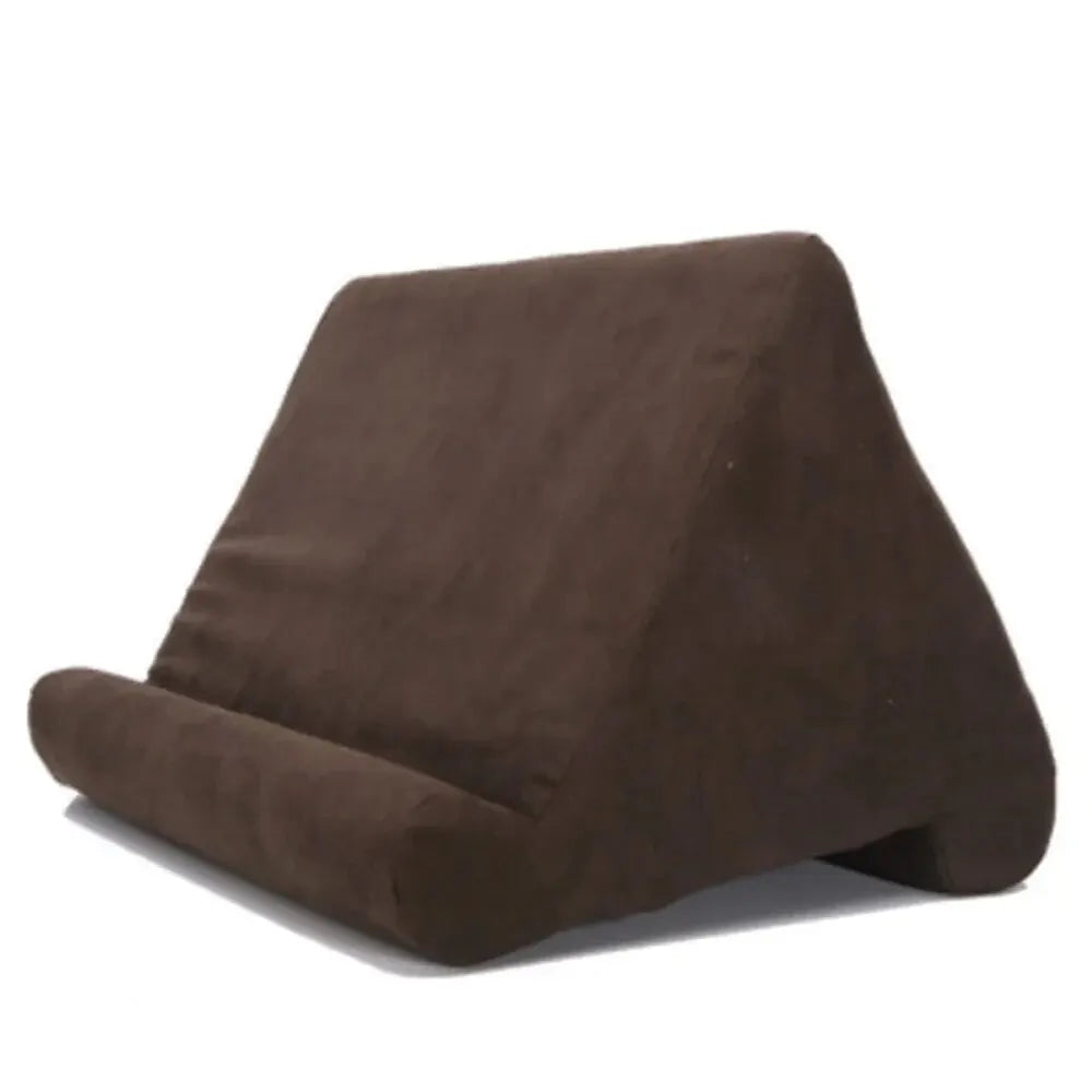 Xnyocn Tablet Pillow Stand | Soft Multi-Angle Sponge Holder for iPad, Samsung, Huawei, Kindle | Bed Sofa Book & Tablet Mount