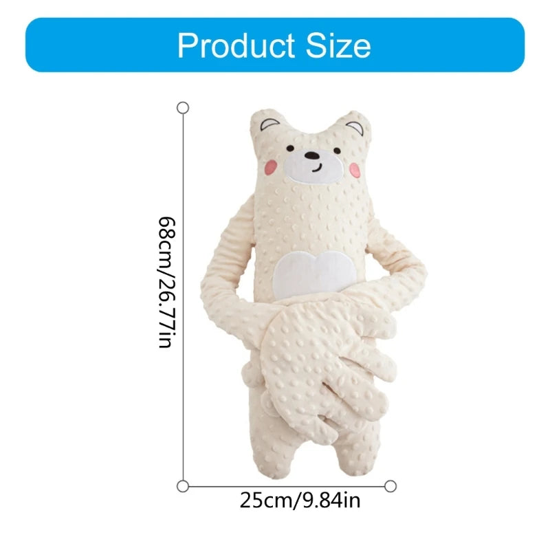 Cartoon Baby Sleep Aid Hand Pillow – Soothing Pacify Doll with Optional Music for Newborn Comfort & Peaceful Sleep