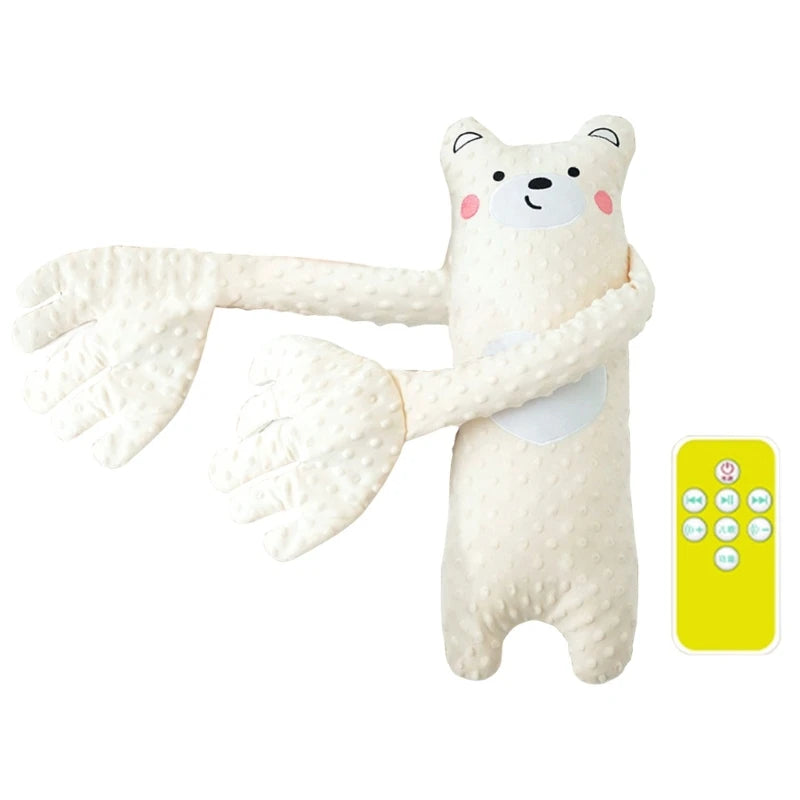 Cartoon Baby Sleep Aid Hand Pillow – Soothing Pacify Doll with Optional Music for Newborn Comfort & Peaceful Sleep