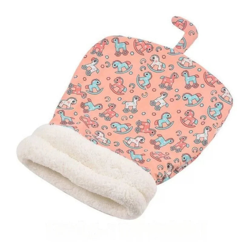 Winter Warm Cat Bed – Cozy Cat Cave Tent with Removable Cushion Pillow | Cute Cat Head Shape Pet Bed