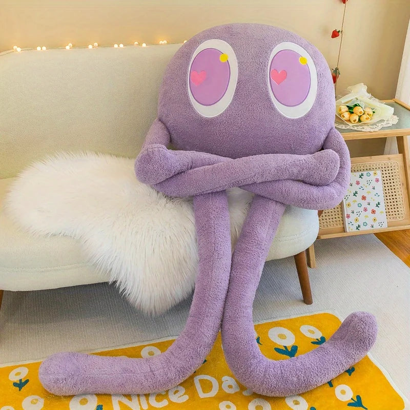 Adorable Long-Legged Octopus Plush Toy – Cuddly Stuffed Animal for Kids & Adults | Perfect Home Decor & Easter Gift