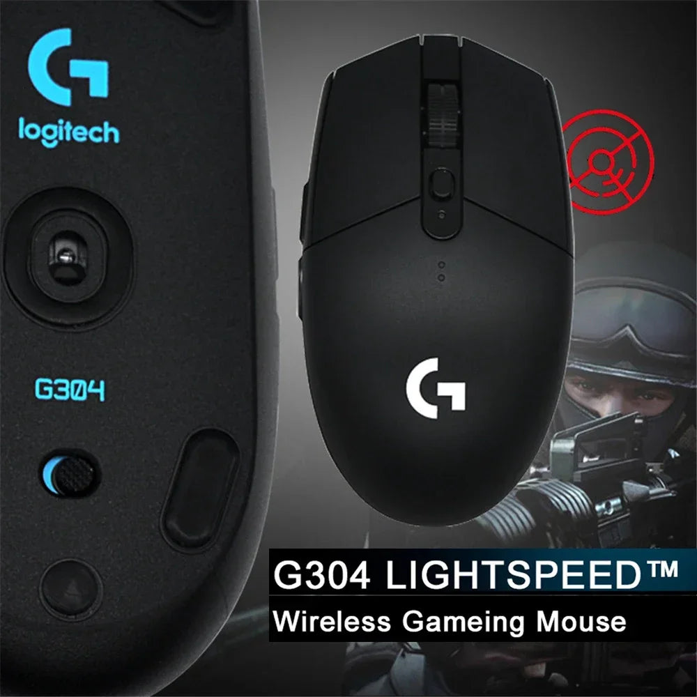Logitech G304 / G305 / G102 Wireless Gaming Mouse | HERO Sensor 12000DPI | LIGHTSPEED 2.4G | 6 Programmable Buttons | For FPS & MOBA Games
