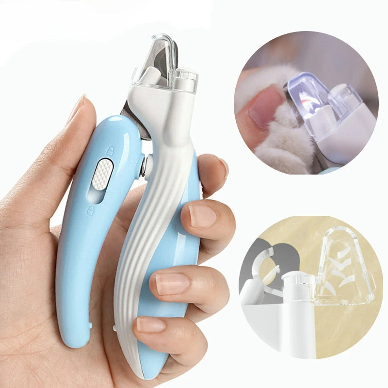 Professional Pet Nail Clippers with LED Light – Paw Grooming Trimmer for Dogs, Cats & Small Animals