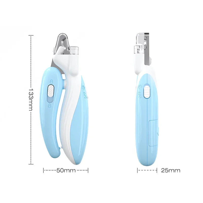 Professional Pet Nail Clippers with LED Light – Paw Grooming Trimmer for Dogs, Cats & Small Animals