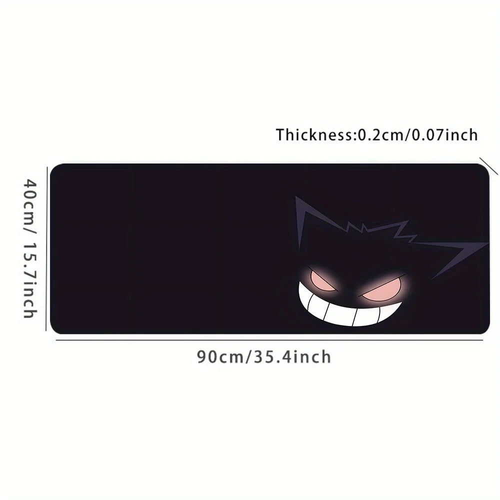 Horrible Cartoon Monster Gaming Mouse Pad – Large Non-Slip Rubber Desk Mat for Keyboard & Computer