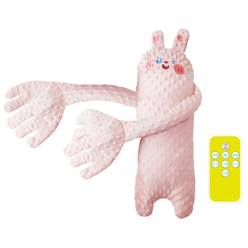 Cartoon Baby Sleep Aid Hand Pillow – Soothing Pacify Doll with Optional Music for Newborn Comfort & Peaceful Sleep