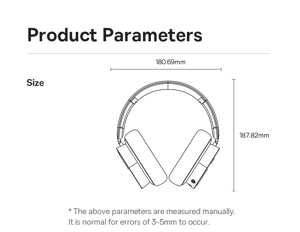 Baseus GH02 Wireless Gaming Headphones with Mic | Bluetooth 5.3, 40mm Drivers, RGB, 2.4G/Wired/BT – 40H Battery, Over-Ear Headset