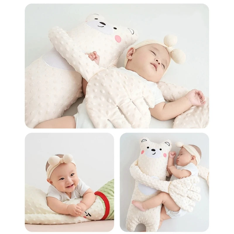 Cartoon Baby Sleep Aid Hand Pillow – Soothing Pacify Doll with Optional Music for Newborn Comfort & Peaceful Sleep