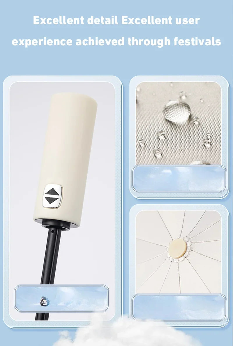 Xiaomi Automatic Umbrella 24 Bone – Large Size UV Protection Sunshade & Rain Umbrella, Foldable Windproof Design
