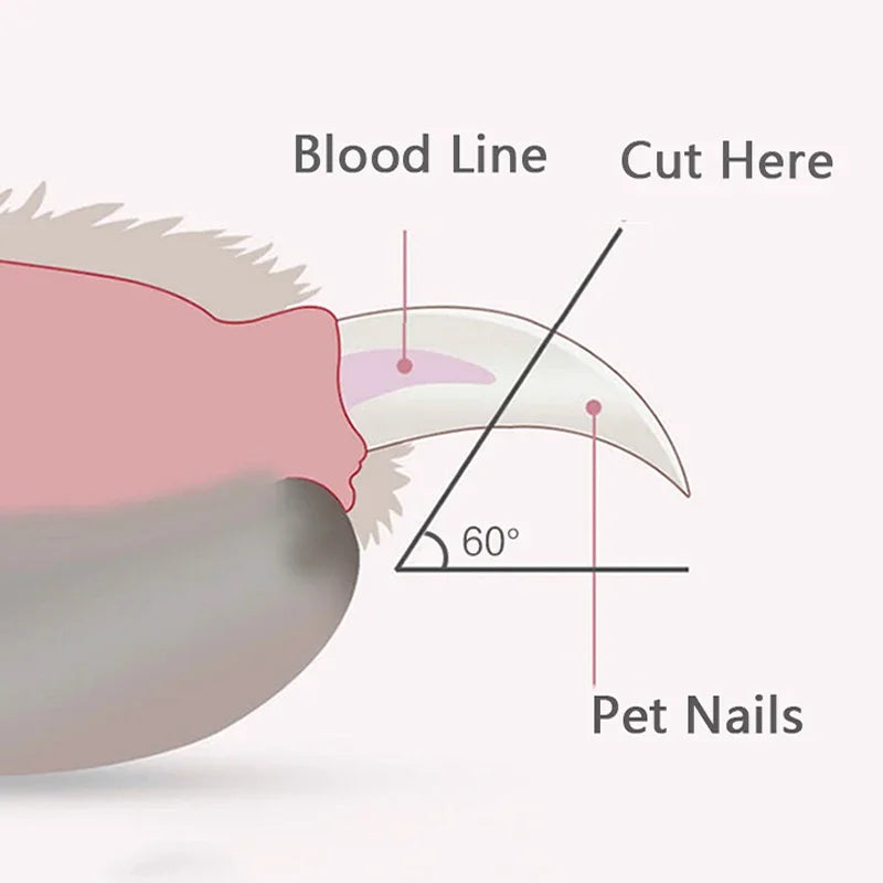 Professional Pet Nail Clippers with LED Light – Paw Grooming Trimmer for Dogs, Cats & Small Animals