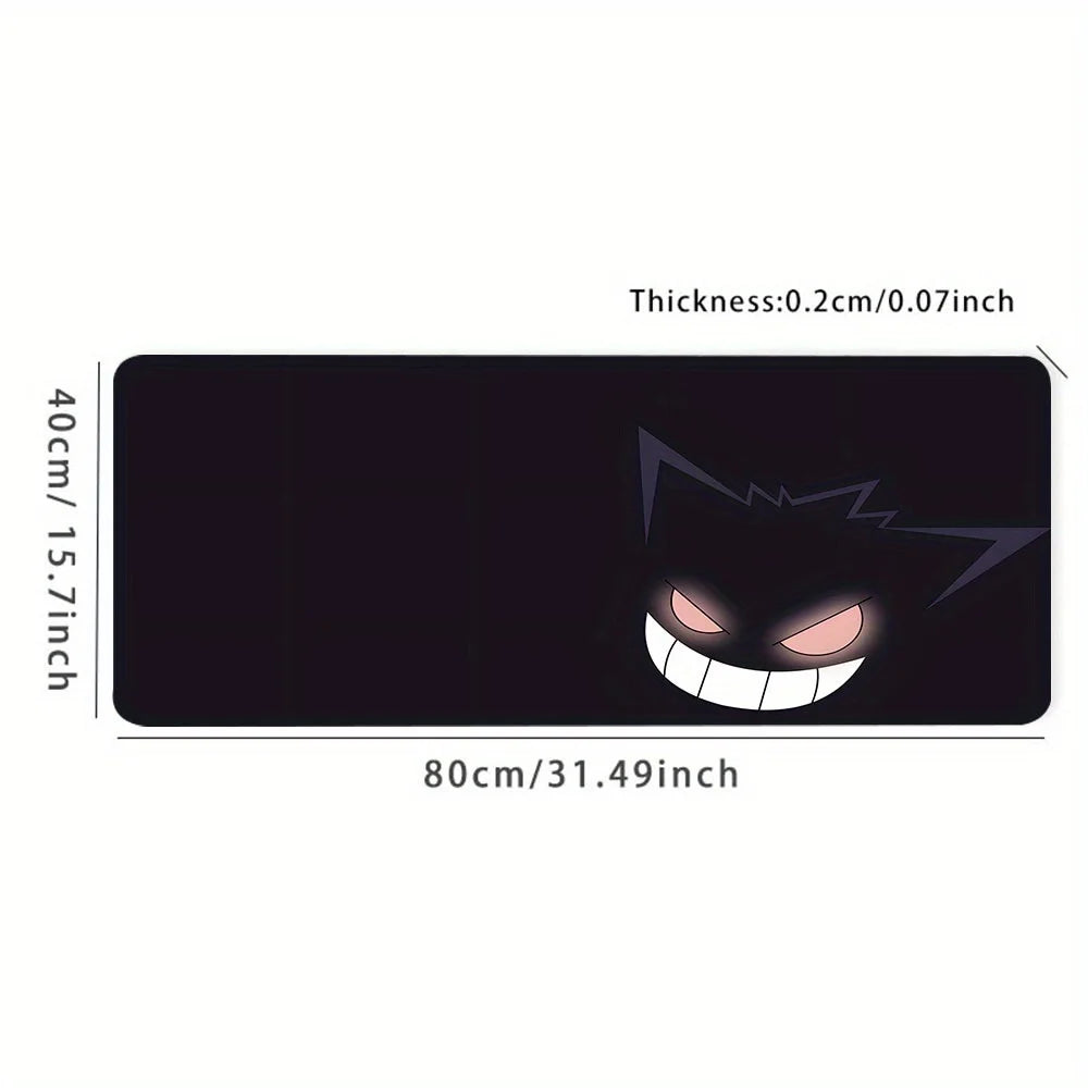 Horrible Cartoon Monster Gaming Mouse Pad – Large Non-Slip Rubber Desk Mat for Keyboard & Computer