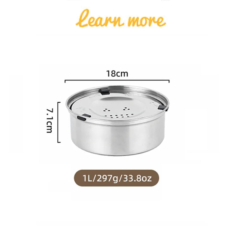 Big Capacity Stainless Steel Dog & Cat Water Bowl – No-Spill, Anti-Splash, Non-Slip Pet Feeder