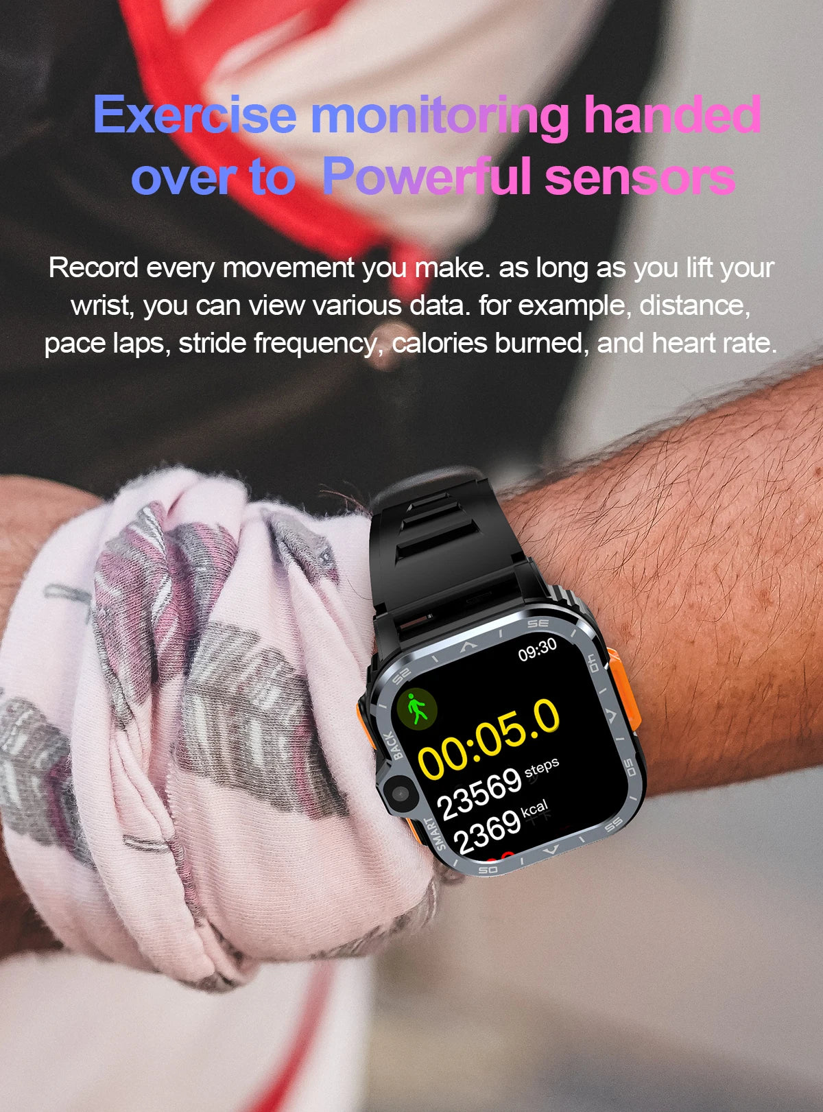 Valdus PGD 4G Android Smart Watch for Men – 64GB ROM, Dual HD Camera, NFC, WiFi, GPS, SIM Support, Fitness & Health Tracker