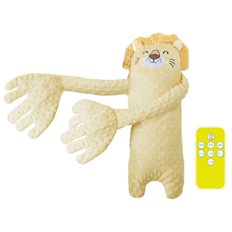 Cartoon Baby Sleep Aid Hand Pillow – Soothing Pacify Doll with Optional Music for Newborn Comfort & Peaceful Sleep