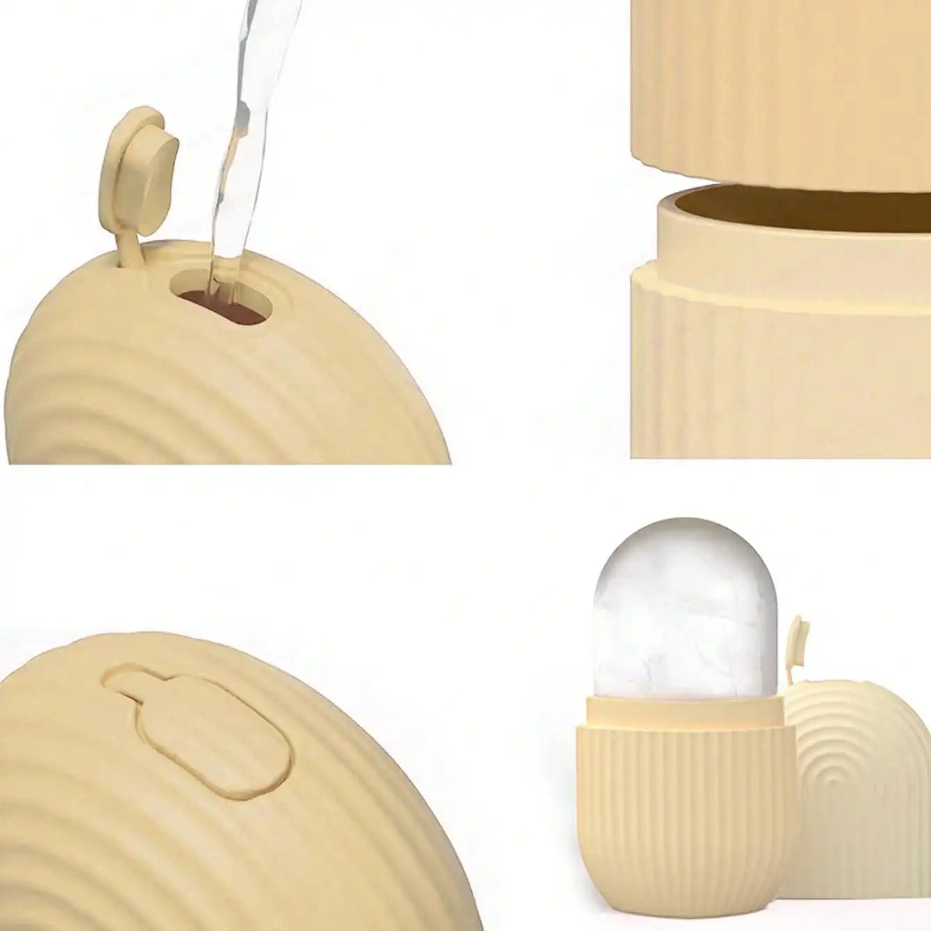 Upgraded Ice Roller Face and Eye Beauty Massage Silicone Ice Cubes Tighten Skin Reduce Skin Temperature Skin Care Tool