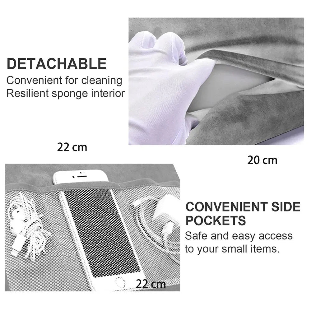 Xnyocn Tablet Pillow Stand | Soft Multi-Angle Sponge Holder for iPad, Samsung, Huawei, Kindle | Bed Sofa Book & Tablet Mount