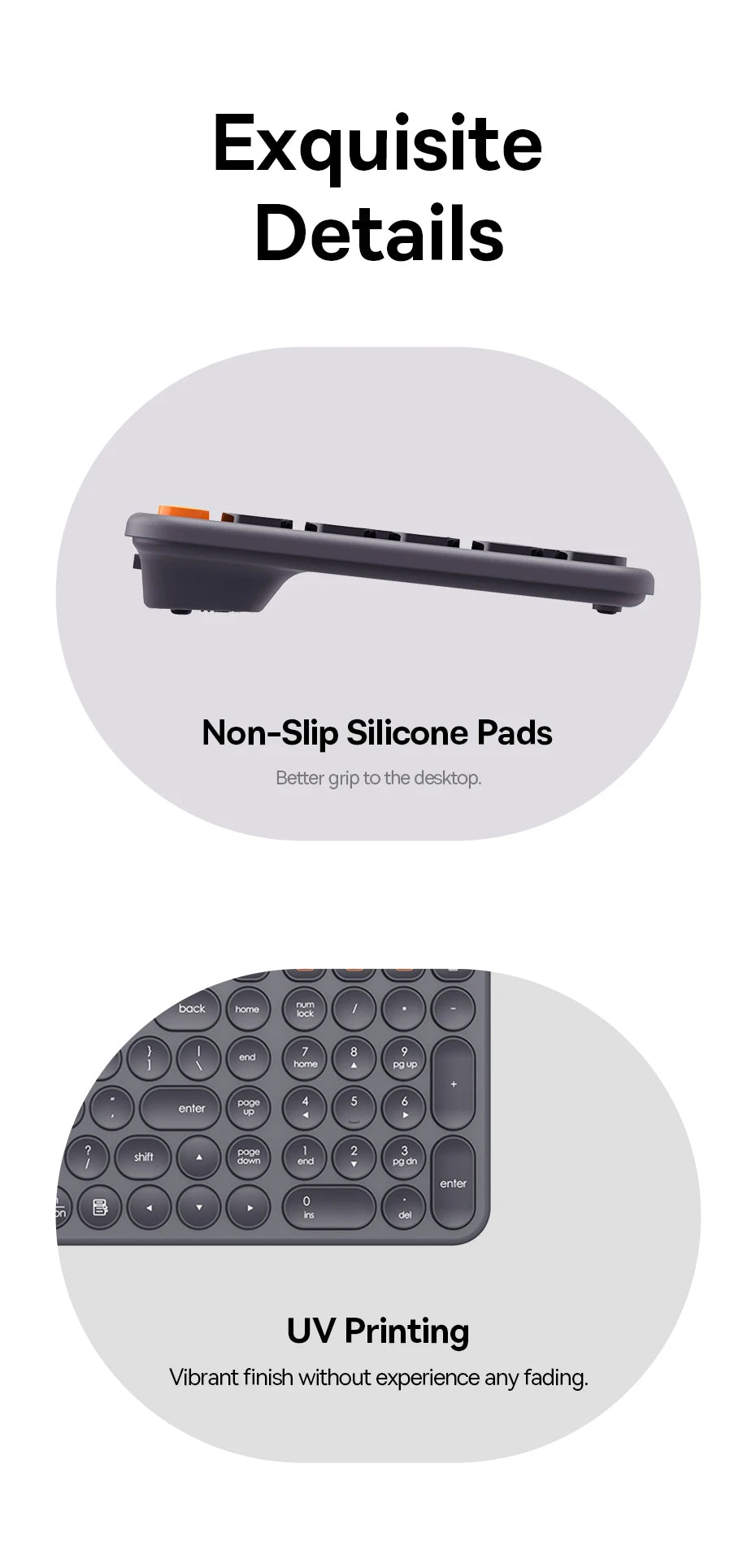 Baseus Wireless Bluetooth Mouse F01B | 3-Mode Connection (2.4G/BT5.0/BT3.0) | Ergonomic, Silent Click | for Laptop, Mac, PC