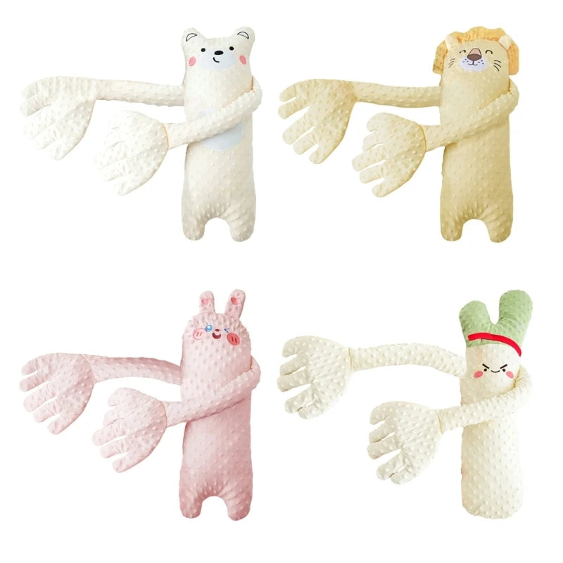 Cartoon Baby Sleep Aid Hand Pillow – Soothing Pacify Doll with Optional Music for Newborn Comfort & Peaceful Sleep