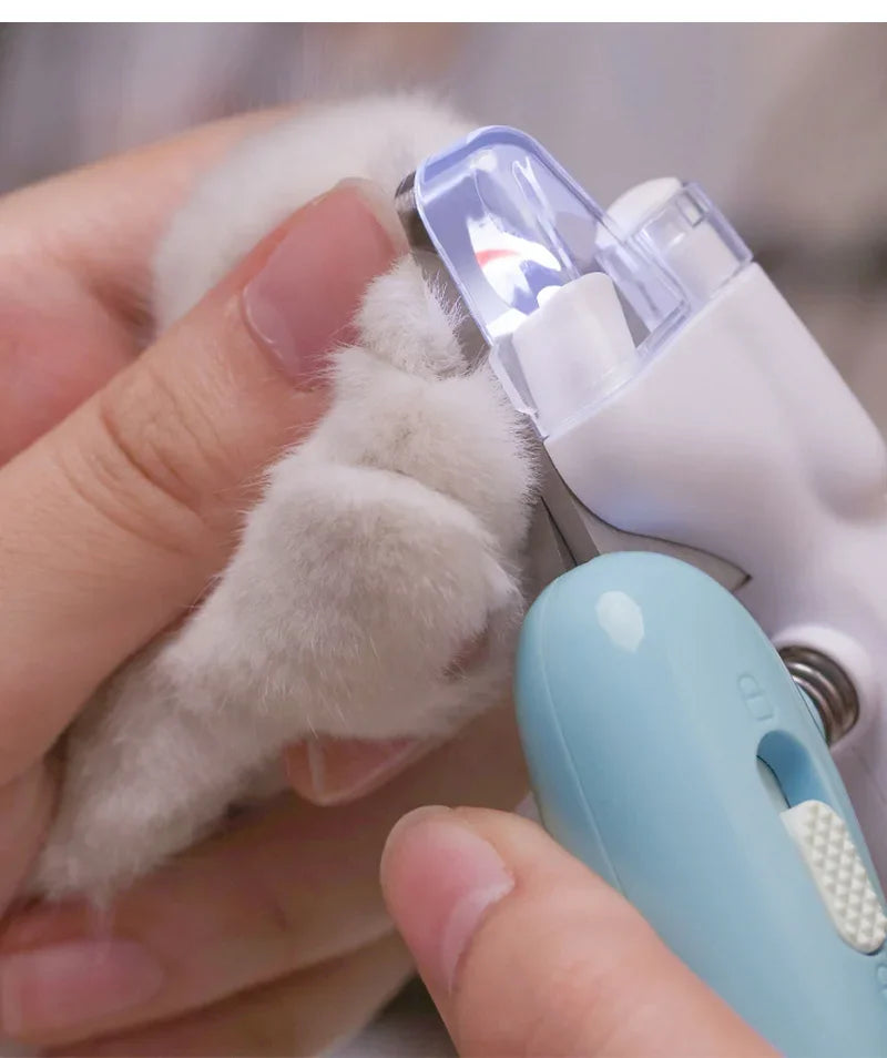 Professional Pet Nail Clippers with LED Light – Paw Grooming Trimmer for Dogs, Cats & Small Animals