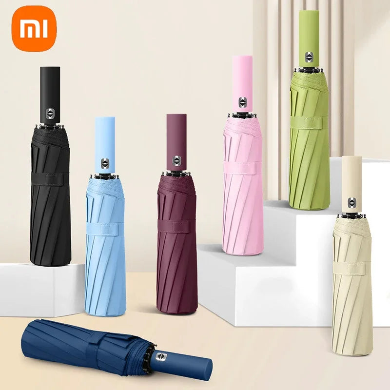 Xiaomi Automatic Umbrella 24 Bone – Large Size UV Protection Sunshade & Rain Umbrella, Foldable Windproof Design
