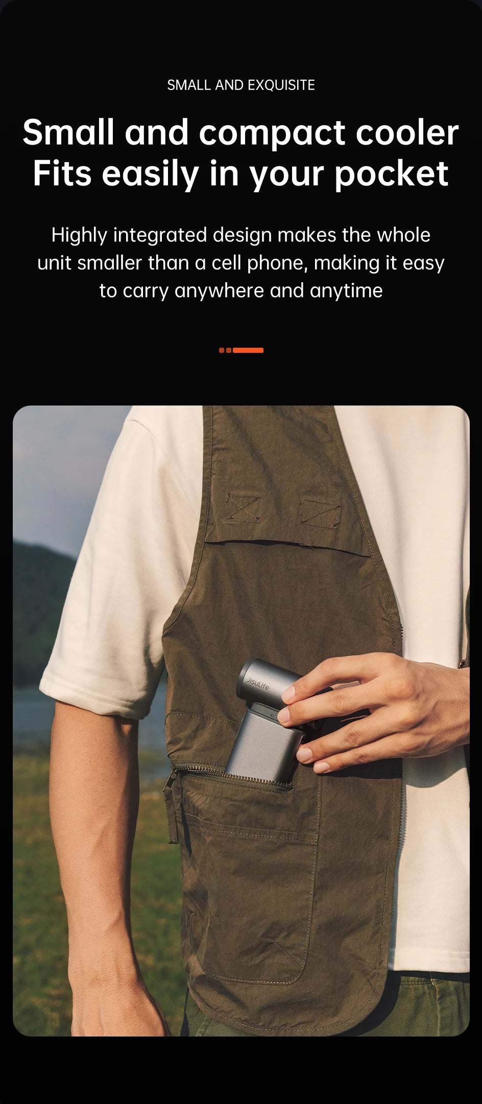 JISULIFE Portable Turbo Handheld Fan – 100 Adjustable Wind Speeds, 9000mAh Rechargeable Battery with LED Display for Outdoor & Camping