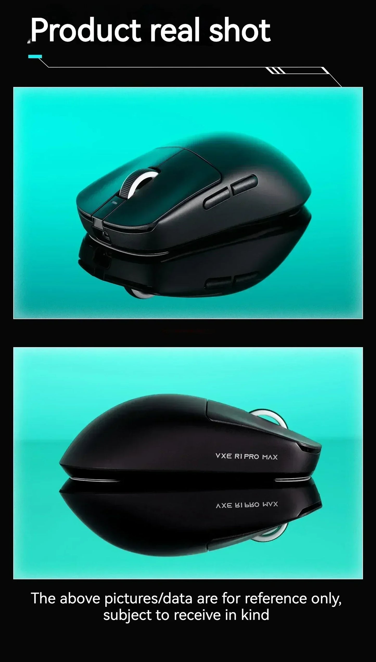 VGN VXE Dragonfly R1 Pro Max Gaming Mouse – Wireless, Bluetooth, 3395 Sensor, Lightweight 54g, Rechargeable