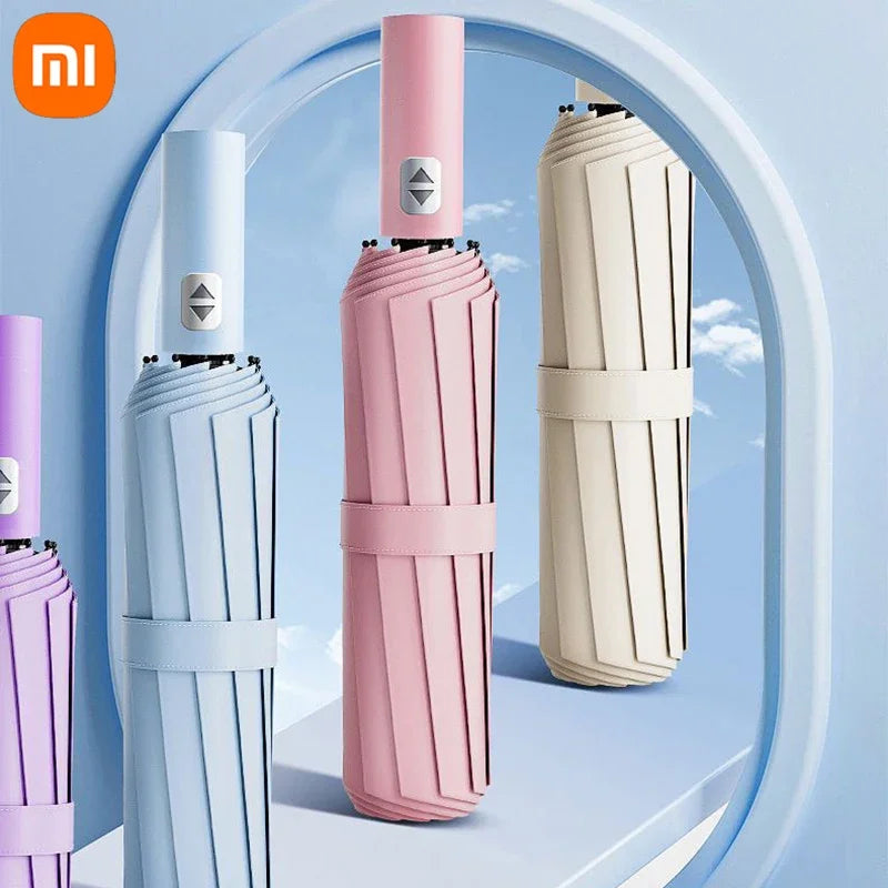 Xiaomi Automatic Umbrella 24 Bone – Large Size UV Protection Sunshade & Rain Umbrella, Foldable Windproof Design