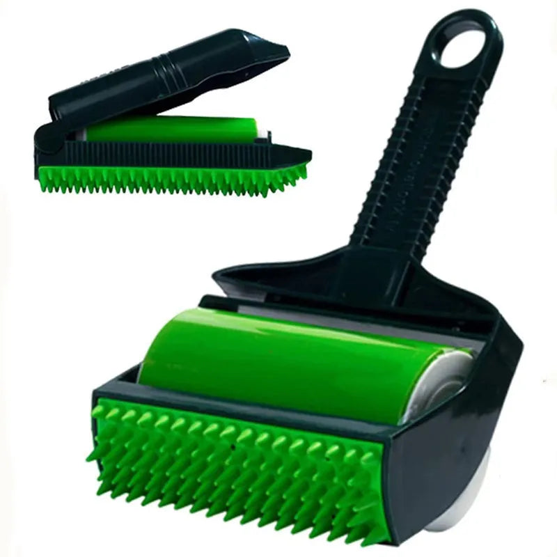 Reusable Sticky Lint Roller – Pet Hair Remover Brush for Clothing, Carpet & Furniture