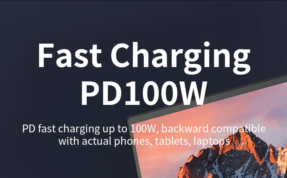 Unnlink 2-in-1 USB Type-C Data Cable – 100W PD Fast Charging & 40Gbps Thunderbolt 4/3 Compatible