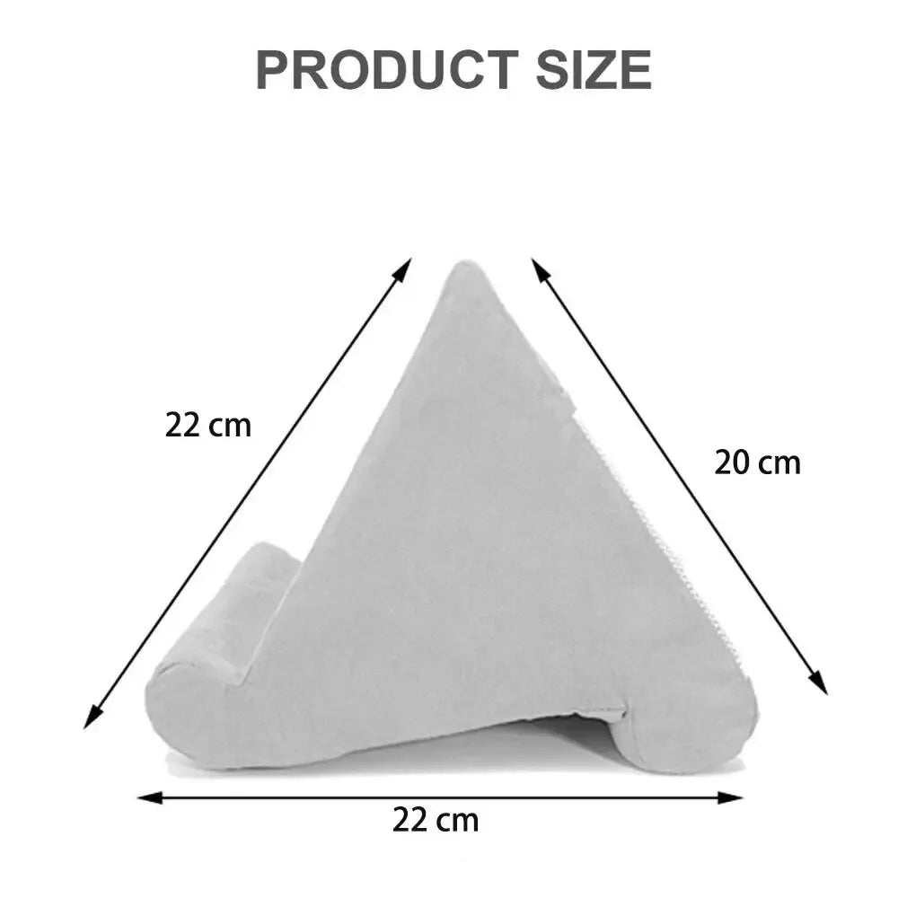 Xnyocn Tablet Pillow Stand | Soft Multi-Angle Sponge Holder for iPad, Samsung, Huawei, Kindle | Bed Sofa Book & Tablet Mount
