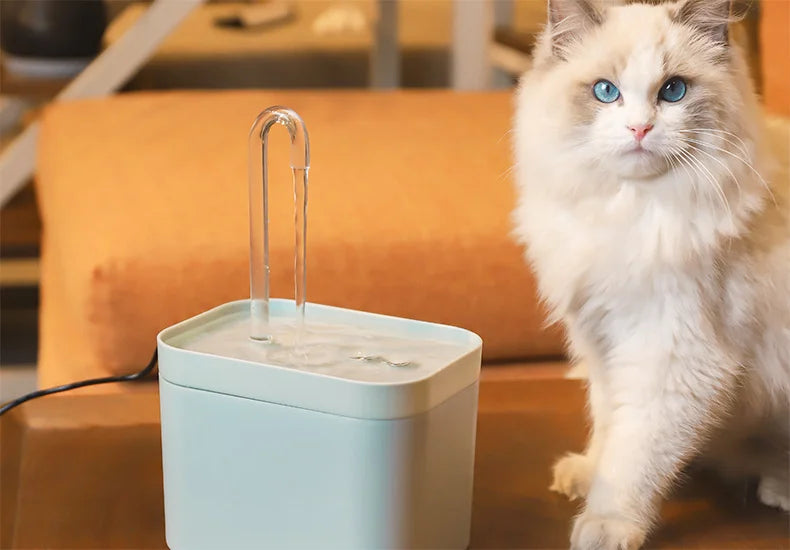 Ultra-Quiet Cat Water Fountain – Smart Automatic Pet Water Dispenser with Filter, 1.5L Recirculating Pump & Burnout Protection