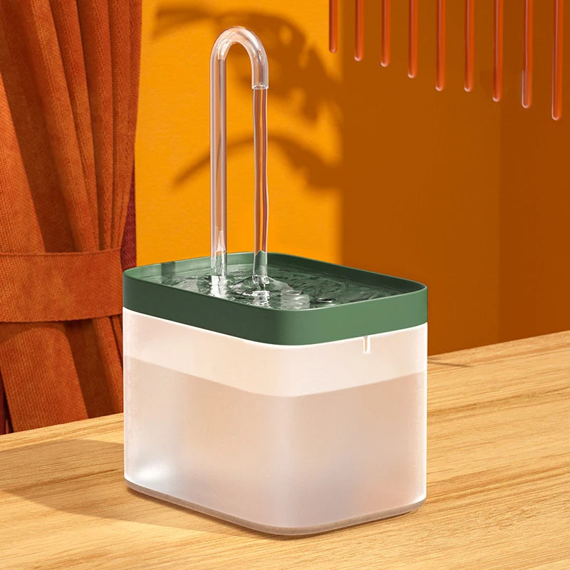Ultra-Quiet Cat Water Fountain – Smart Automatic Pet Water Dispenser with Filter, 1.5L Recirculating Pump & Burnout Protection